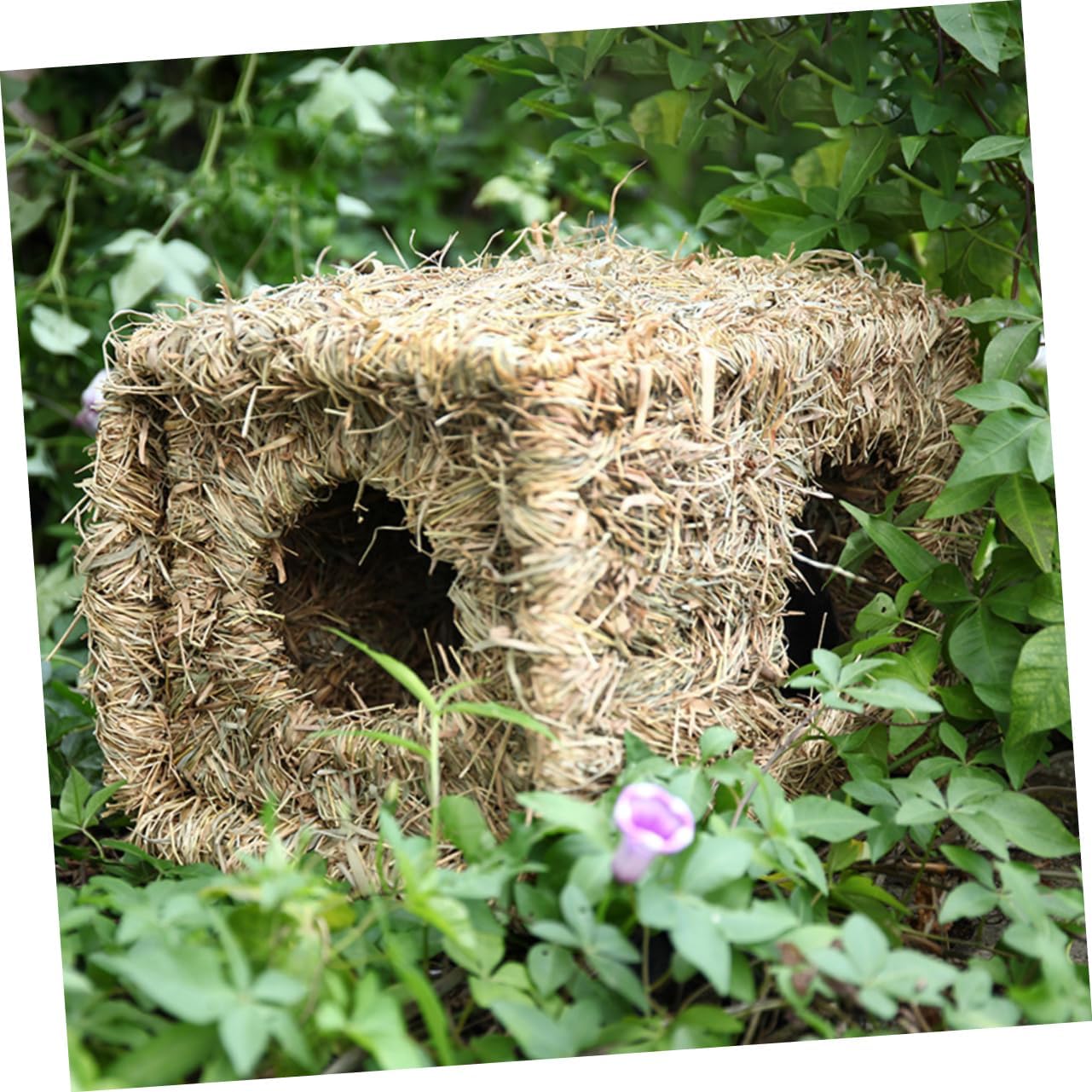 BESPORTBLE Delicate Woven Straw Folding Nest for Animals for Hamsters Guinea Pigs and Chinchillas Natural Grass Material for and Comfort