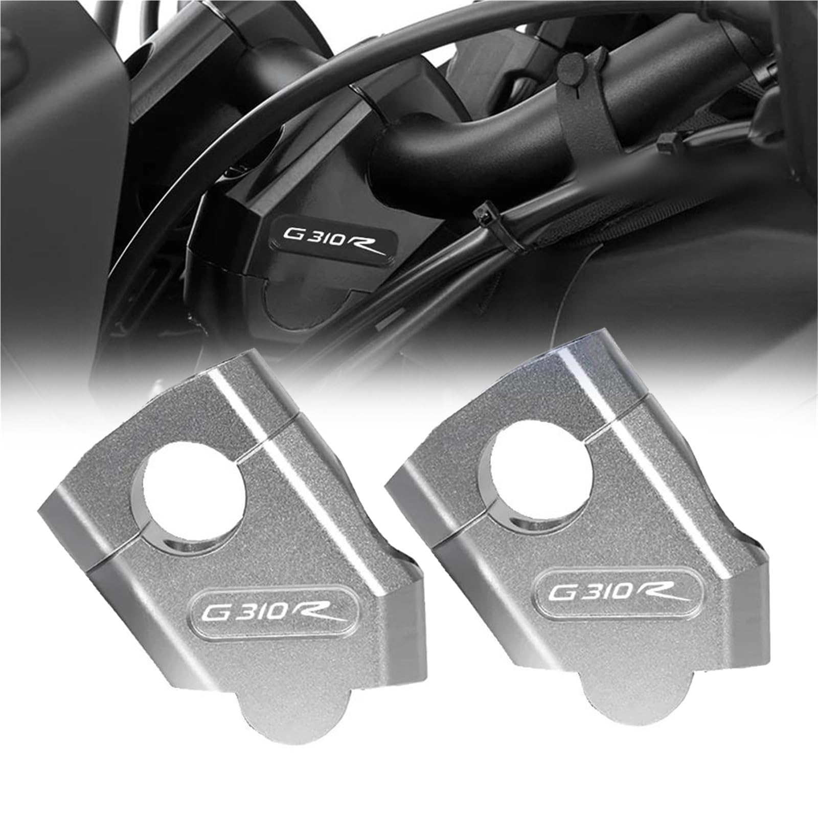 Rehausseur de guidon pour G310R adaptateur de pince CNC en aluminium noir