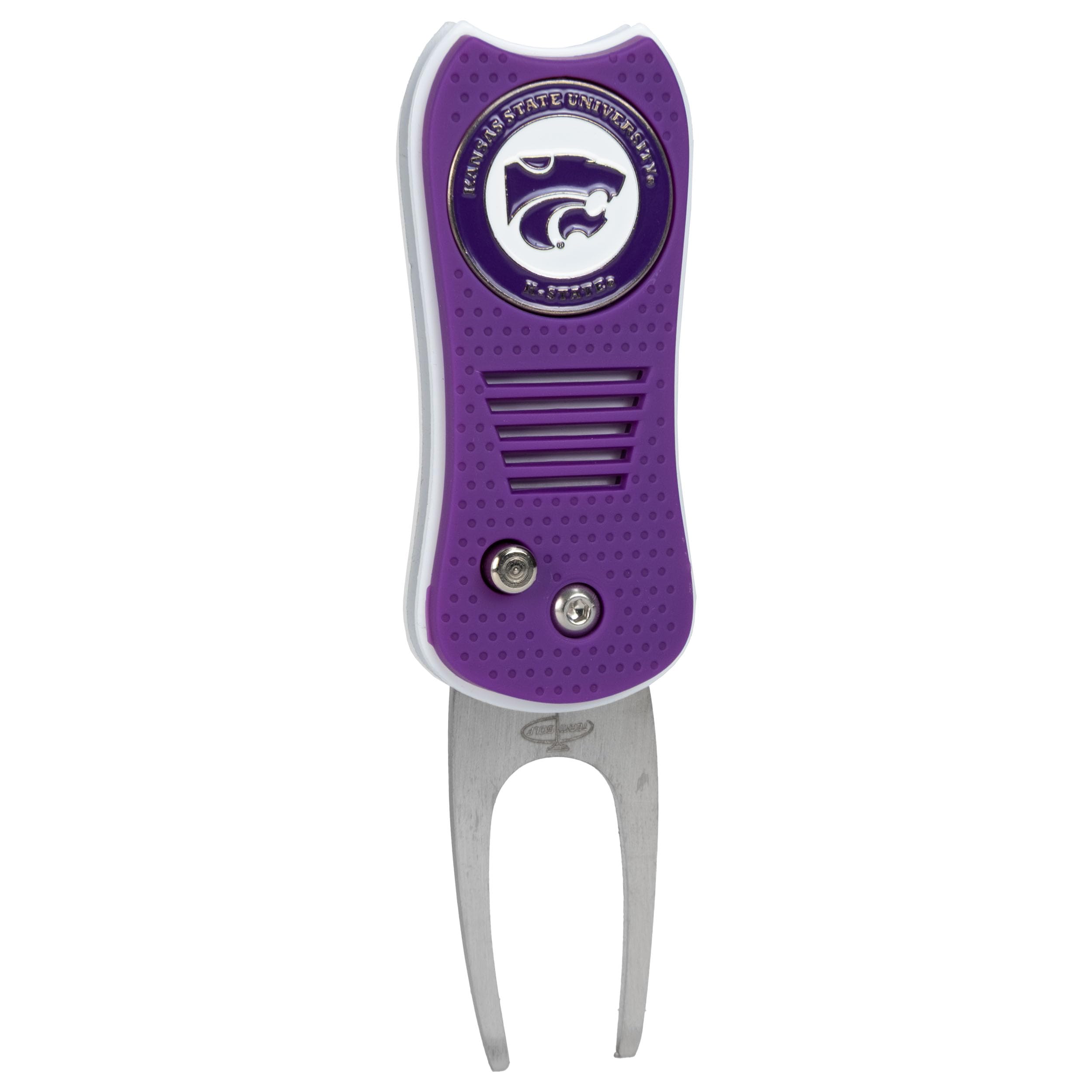 Team Golf NCAA Oklahoma Sooners Retractable Divot Tool Switchblade with Double-Sided Magnetic Ball Marker, Features Patented Single Prong Design,