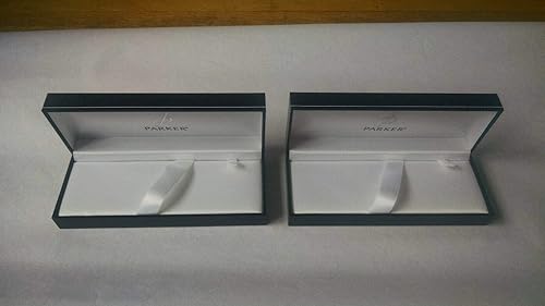 Juego de 2 cajas de regalo vacías Parker Luxury Black Pen Box