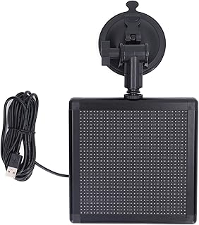 Car Pixel Display Screen, Car LED Screen Pixel Art Display Programmable Emoticon Sign Board 32x32 Resolution APP WiFi Wireless Transmission