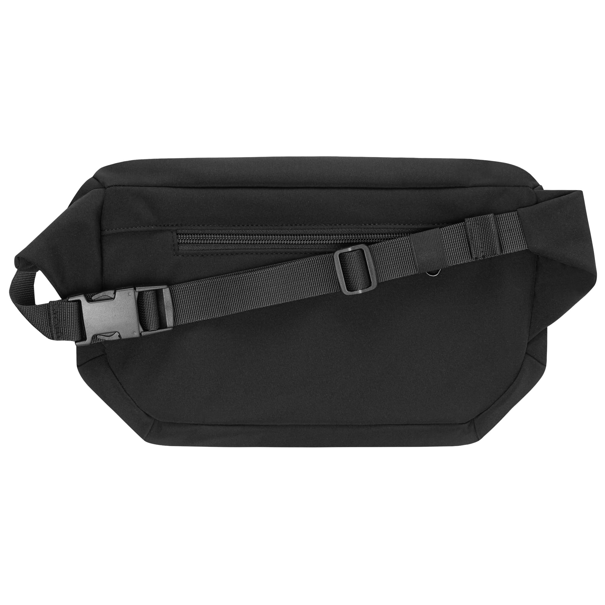 Bauchtasche, Softshell Schwarz, Groß, Vegan, Handmade in Berlin für Damen, Herren, Unisex. Hipbag, Crossbody Bag, Schultertasche, Hüfttasche