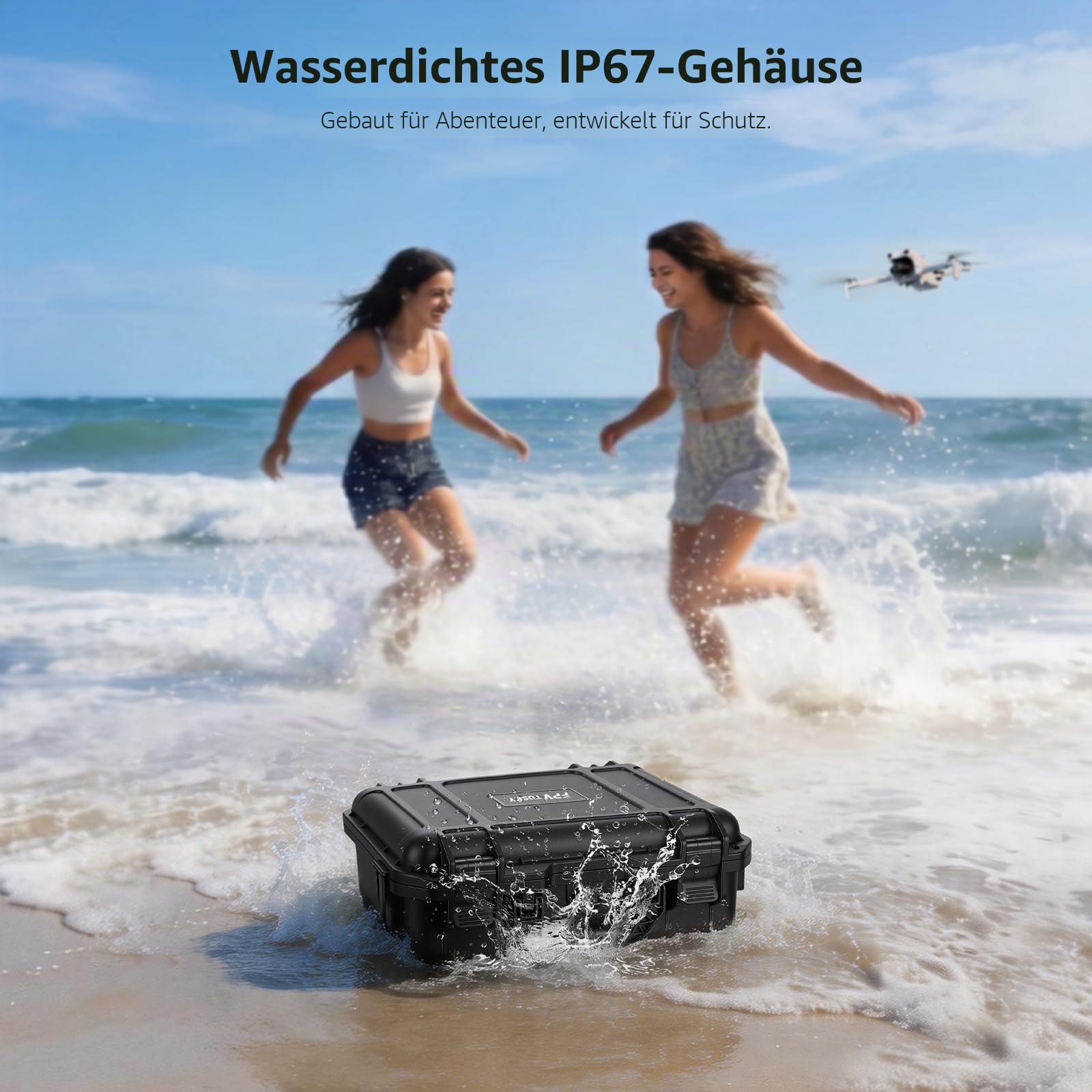 FPVtosky Lito X1/ 1 Koffer, Tragetasche für DJI Lito X1 / 1, kompatibel mit RC-N3, Akku, Ladegerät-Hub und anderem Zubehör