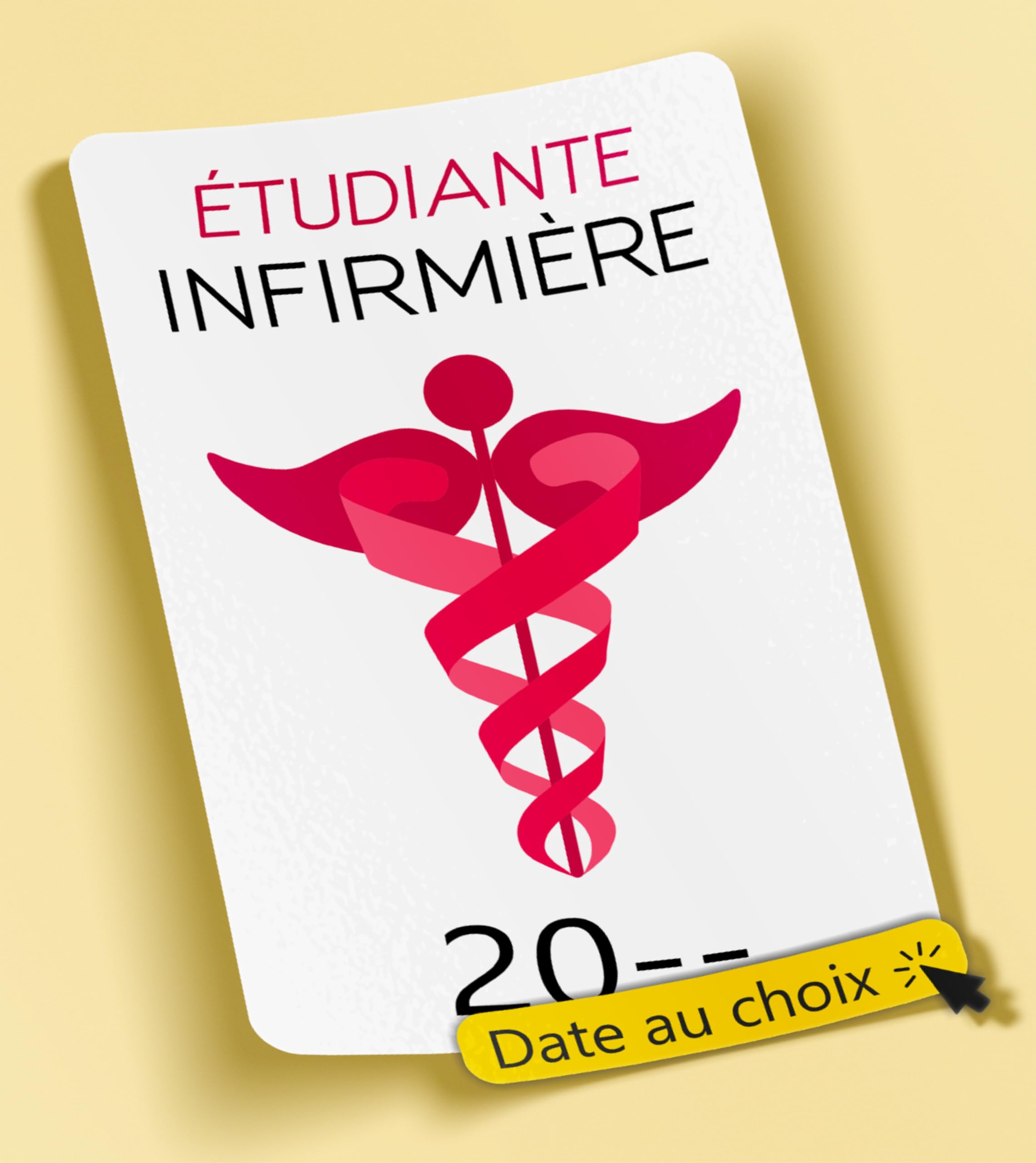 Aufkleber Caducée 2024 Für Windschutzscheibe – V5 Infirmier, Vitrophanie, 12x7,5 Cm