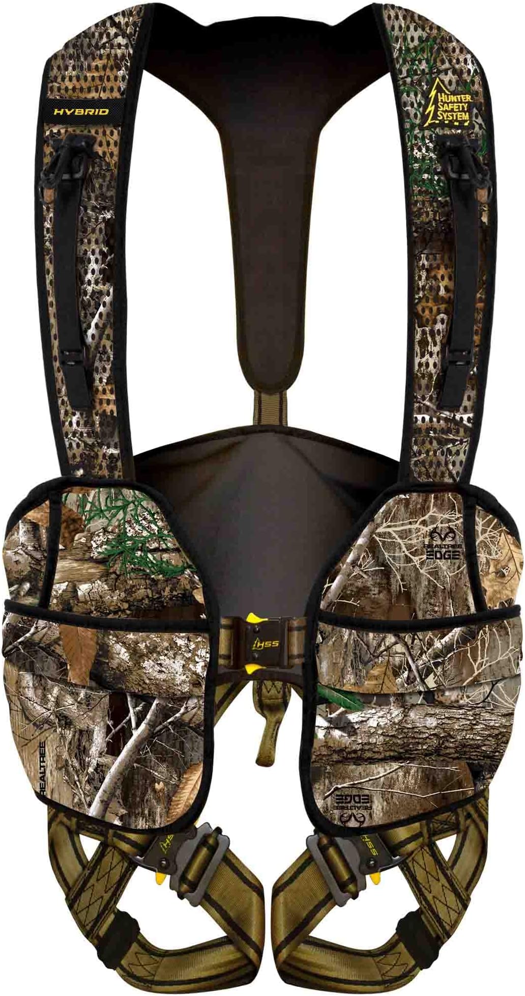 Hybrid Harness: Lightweight Tree Stand Safety Harness with Slim Vest Design, Six Pockets & Bino Straps