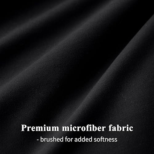 Miniatura 6 de Aisbo Juego de 2 fundas de almohada de tamaño Queen, color gris claro, paquete de 2 con cierre de sobre, funda de almohada de microfibra cepillada