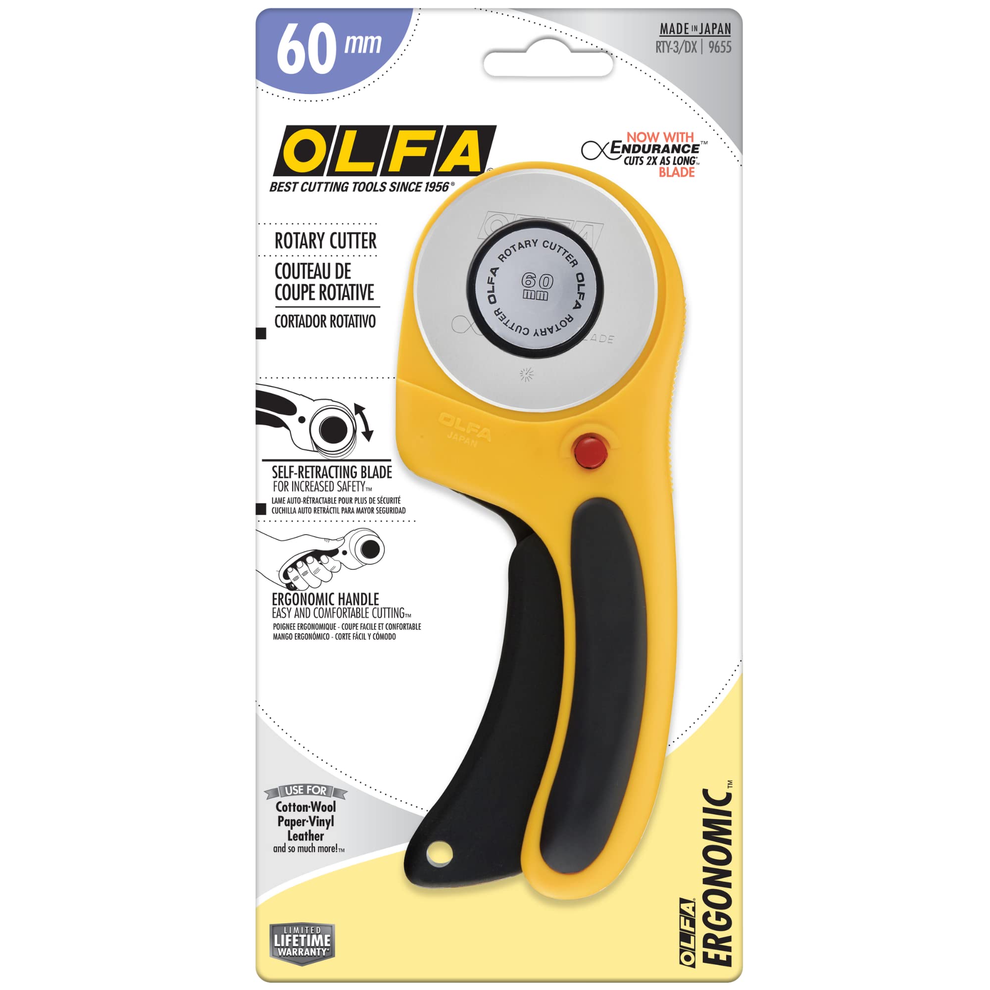 OLFA Deluxe Rotary Cutter 60mm- 3