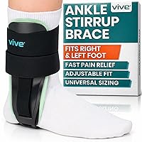 Vista 1 de Vive Ankle Stirrup Brace - Air Gel Stabilizer for Ankle Sprain, Tendonitis Support for Men & Women - Right & Left Foot -Achilles Tendon Compression