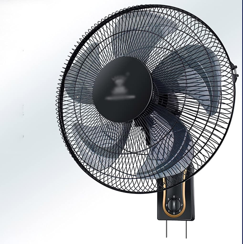 Household Wall Mount Fans,16 inches-5 Fan Blades-3 Speed Wall-Mounted Fans, Powerful Wind-Driven Fans, Household-Industrial Shaking Head Wall-Mounted Fans