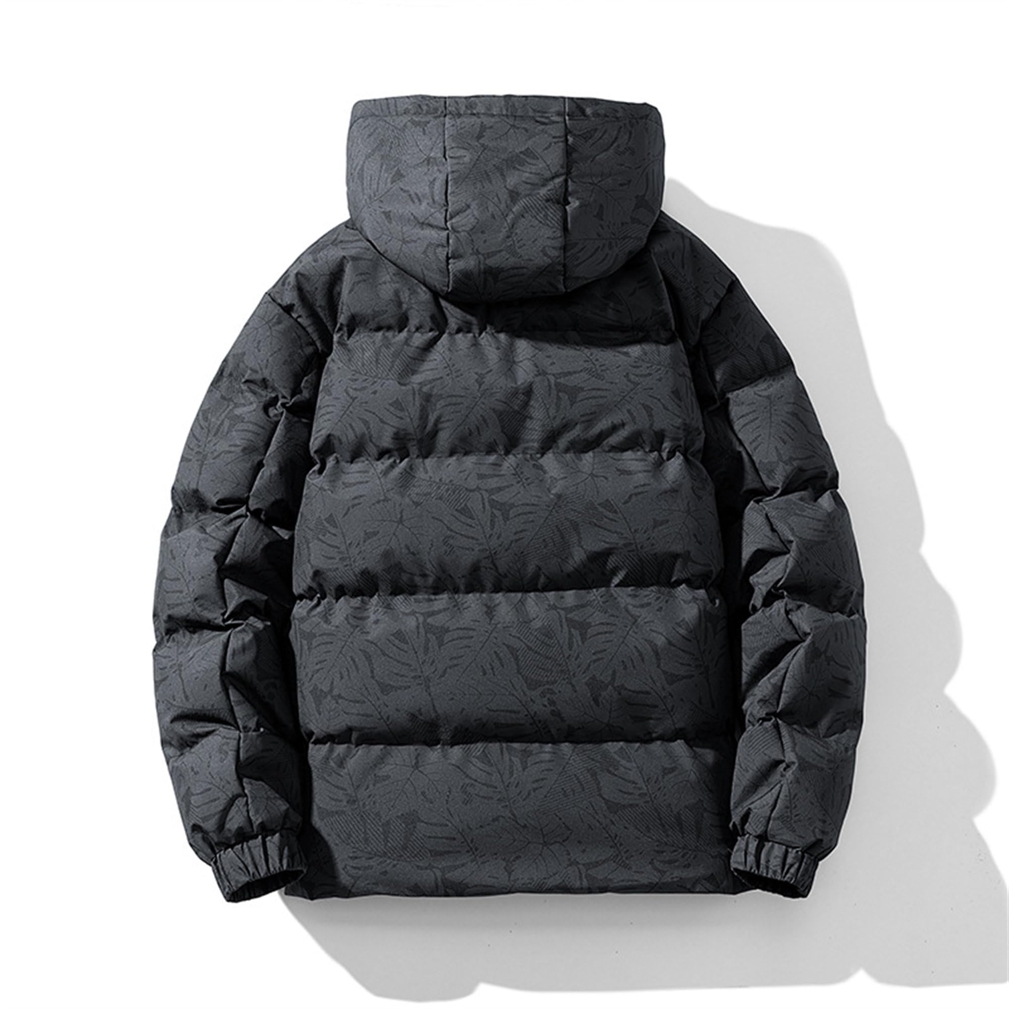 ZDJSWJ Chaqueta acolchada para hombre engrosada chaqueta cortaviento invierno Parker Down Jacket Ropa de esquí con capucha engrosada y ligera