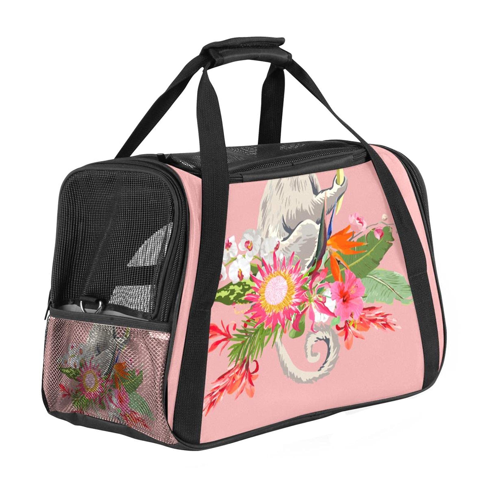 Sac de transport pour chat anti stress rose idéal pour rassurer le lapin
