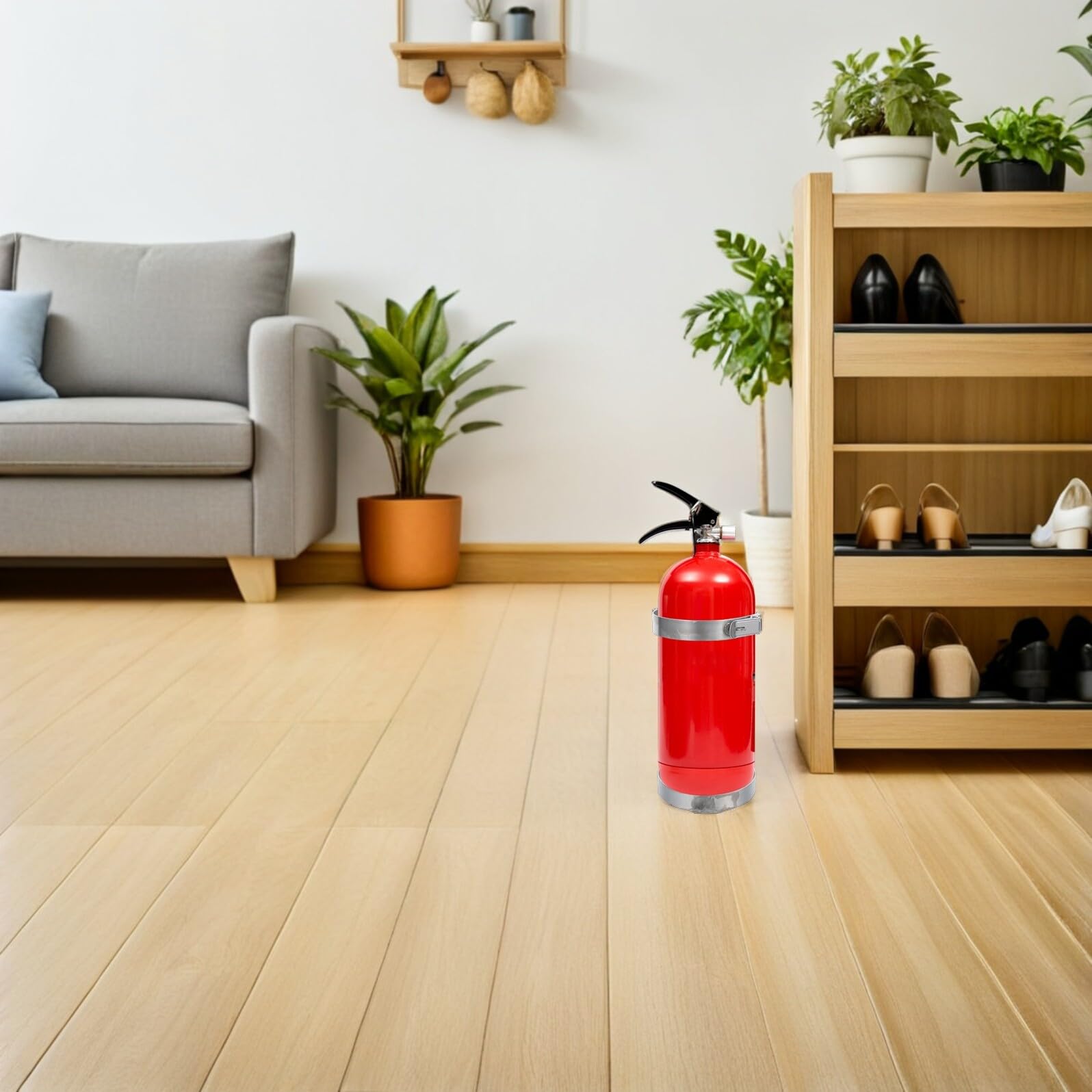 Supporto Estintore Argento e Inossidabile per in da Chiusura di Resistente Facile Installare Protezione Antincendio per Domestico Residenziale