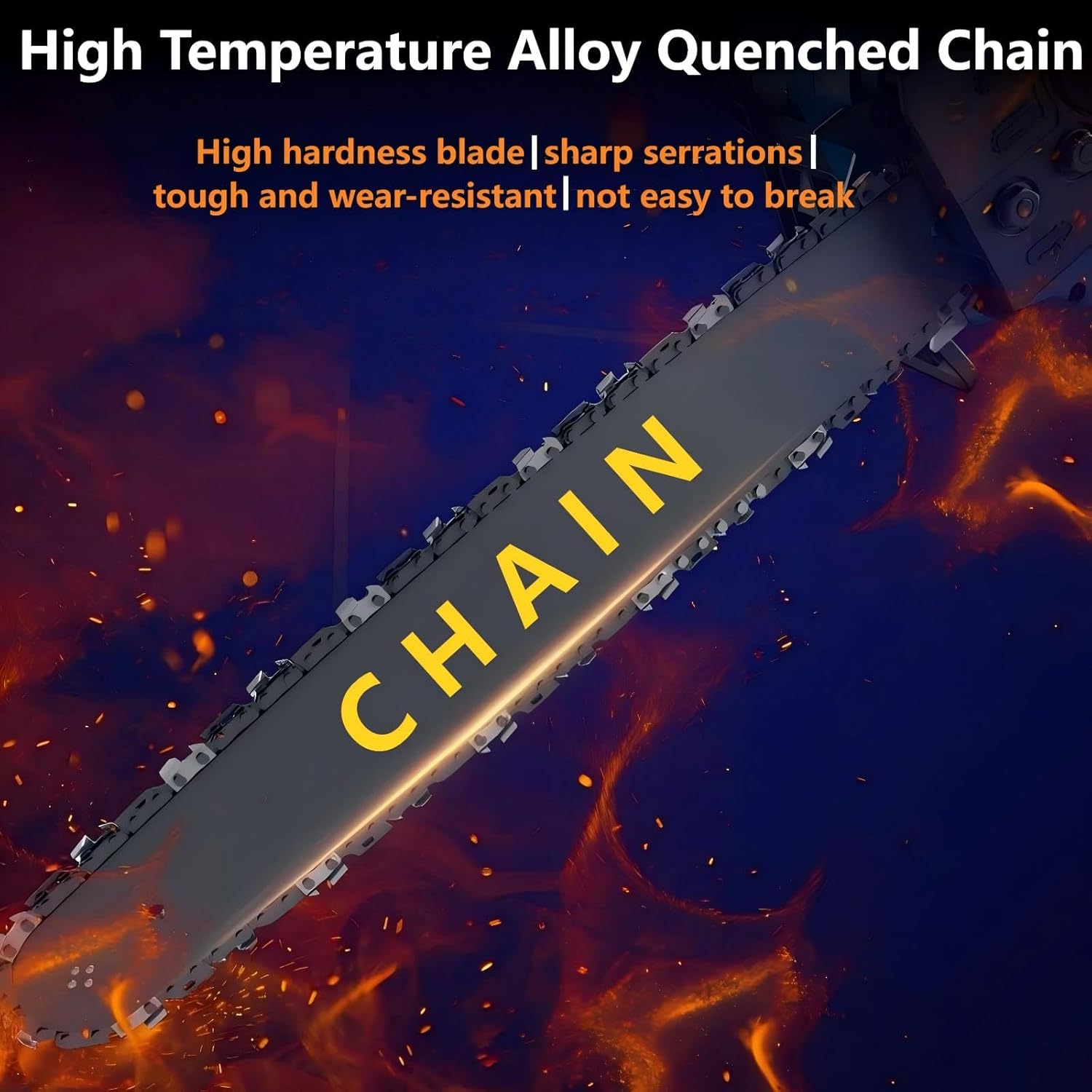 20 Inch Chainsaw Chain .325" Pitch .058" Gauge 76 Drive Links for Supmix 62cc, WEMARS ‎6220G, NEOTEC NCS6200, Oregon 21LPX076G, Stihl 36880050076,Blue Max 53543, 52209, 8901, 8902 and More(3pack)