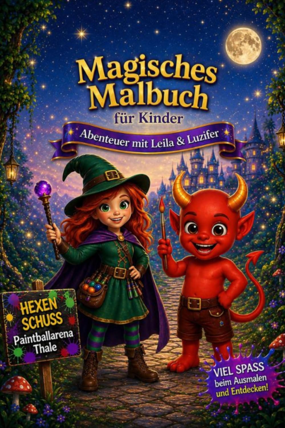 Magisches Malbuch für Kinder: Abenteuer mit Leila & Luzifer