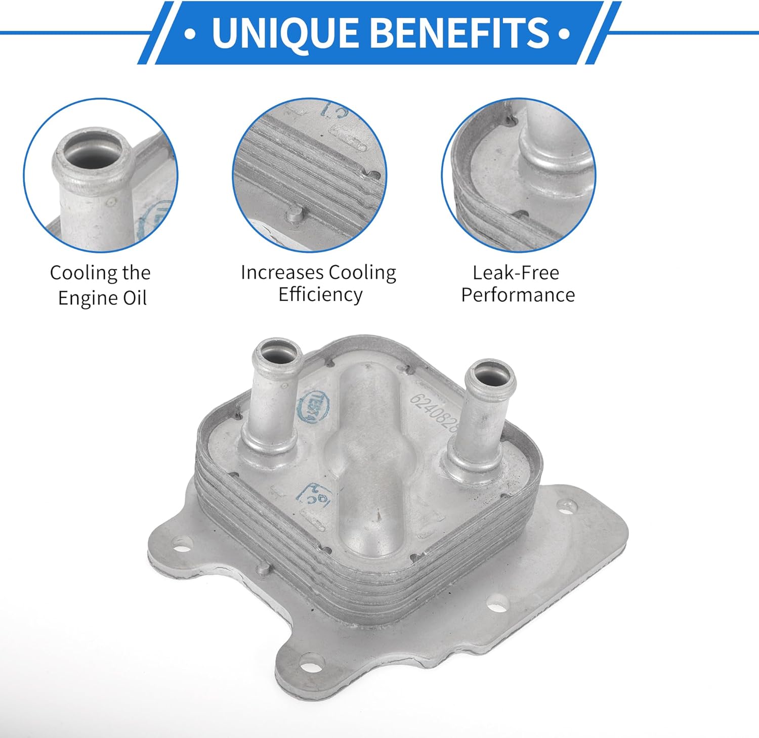 1 Pc Engine Oil Cooler for Nissan Rogue 2014-2020,for Nissan Altima 2013-2018 Aluminum Alloy Transmission Oil Cooler Trans Cooler with O-ring Seals