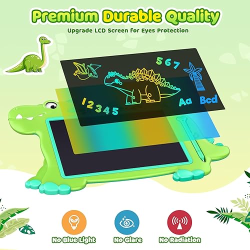 Miniatura 3 de Tableta de escritura de dibujo LCD, bonita almohadilla de dibujo para niños pequeños, juguetes para niños de 2, 3, 4, 5, 6, 7, 8 años, tablero de