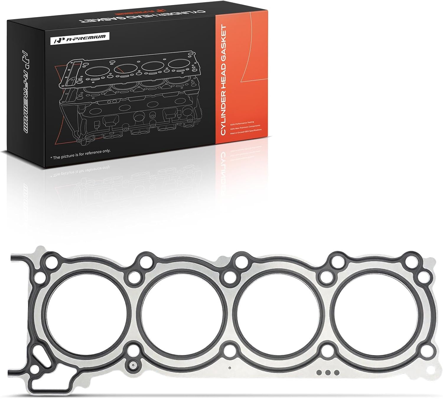 A-Premium V8 4.5L Right Engine Cylinder Head Gasket Compatible with Infiniti FX45 2003-2008, M45 2003-2004 2006-2010, Q45 2002-2006, Passenger Side, Multi-Layer Steel