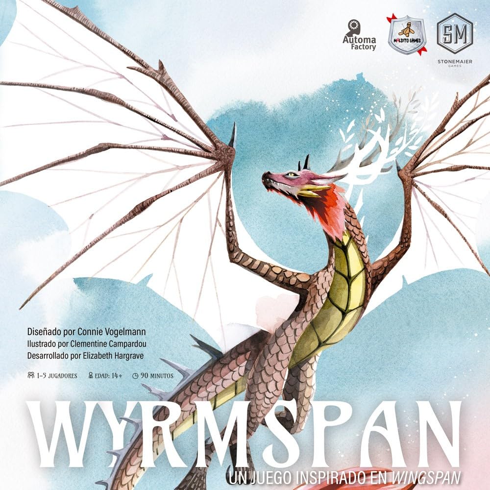 Maldito Games - Wyrmspan, Juego de Mesa, Versión en Español, Temática de Dragones, Premio Golden Geek 2024 (MLDG410201)