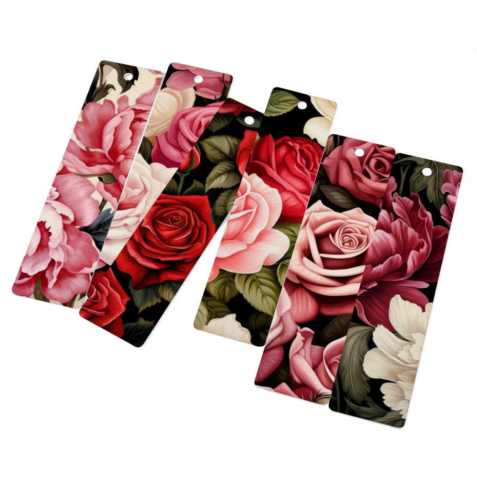 Lot de 6 marque-pages à pompons rose idée cadeau pour lecteur - 8