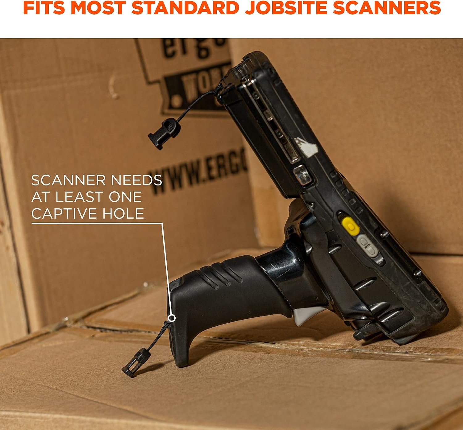 Ergodyne Squids 3132 Barcode Scanner Harness, Tethering Lanyard for Bar Code Scanners and Mobile Computers Extra Large