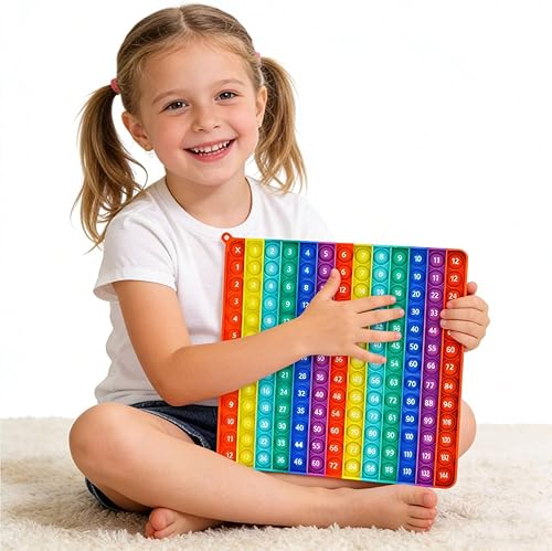 Tabla de juego de multiplicación AK-SHIP, juguetes de burbujas para aliviar el estrés y la ansiedad, educación para varias operaciones de enseñanza
