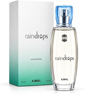 Rain Drops Perfume – Women Fresh & Floral Scent with Fruity Notes, Inspired by Rain & Ocean Breeze, Long-Lasting Eau de Parfum, Made in Dubai – 50ml