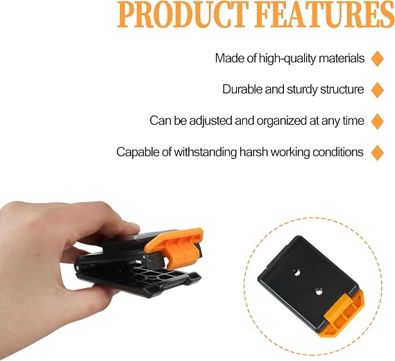 Clip Tech Hubs TOU-CT-150 TB-CT-150SP for ToughBuilt Tool Belt, 3 Pcs