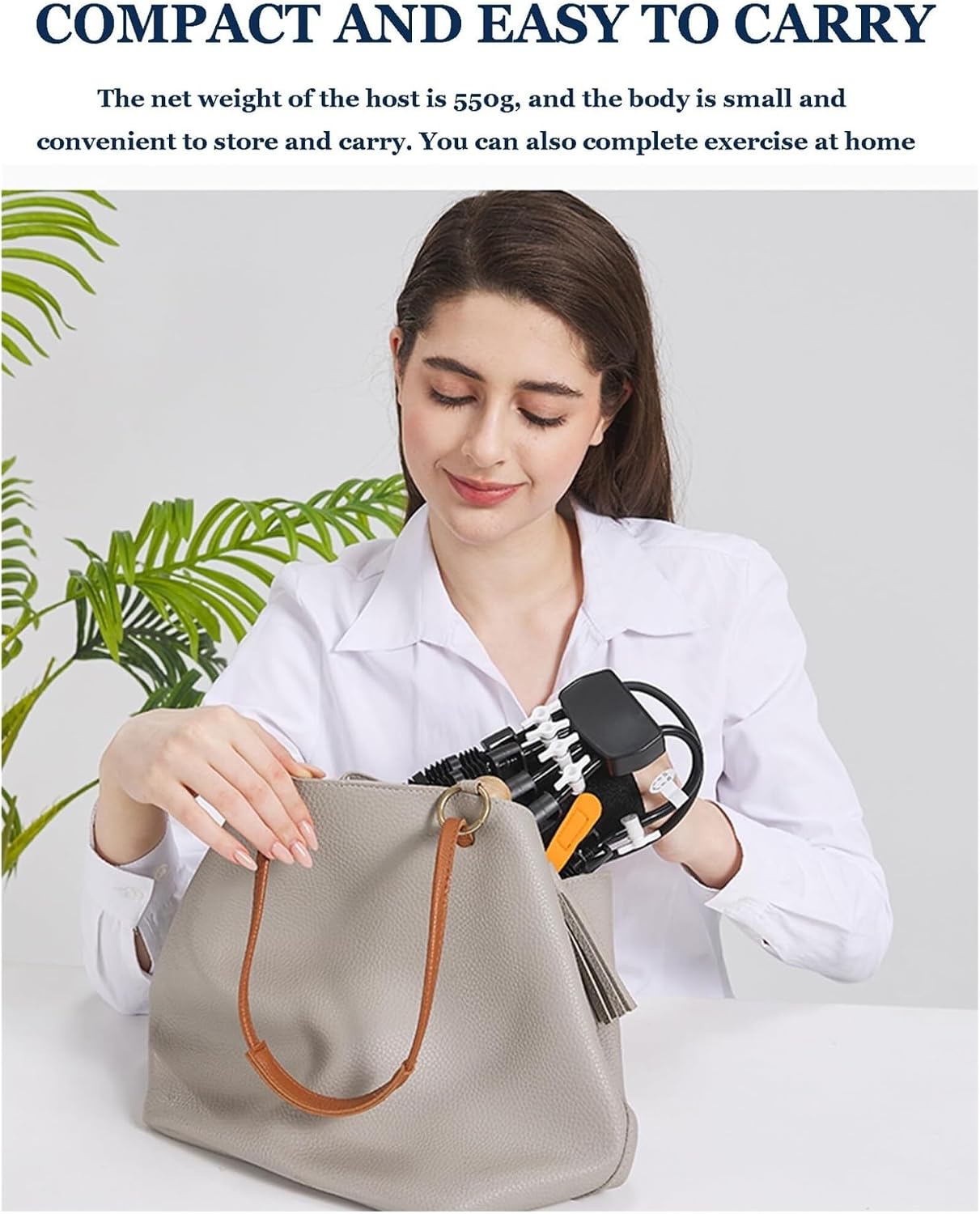 Robotic Hand Rehabilitation Glove for Stroke Recovery, Hand Therapy Device with Mirror Therapy Mode & 5 Intensity Levels, Finger Flexion and Extension Exerciser for Home Use, Portable Design