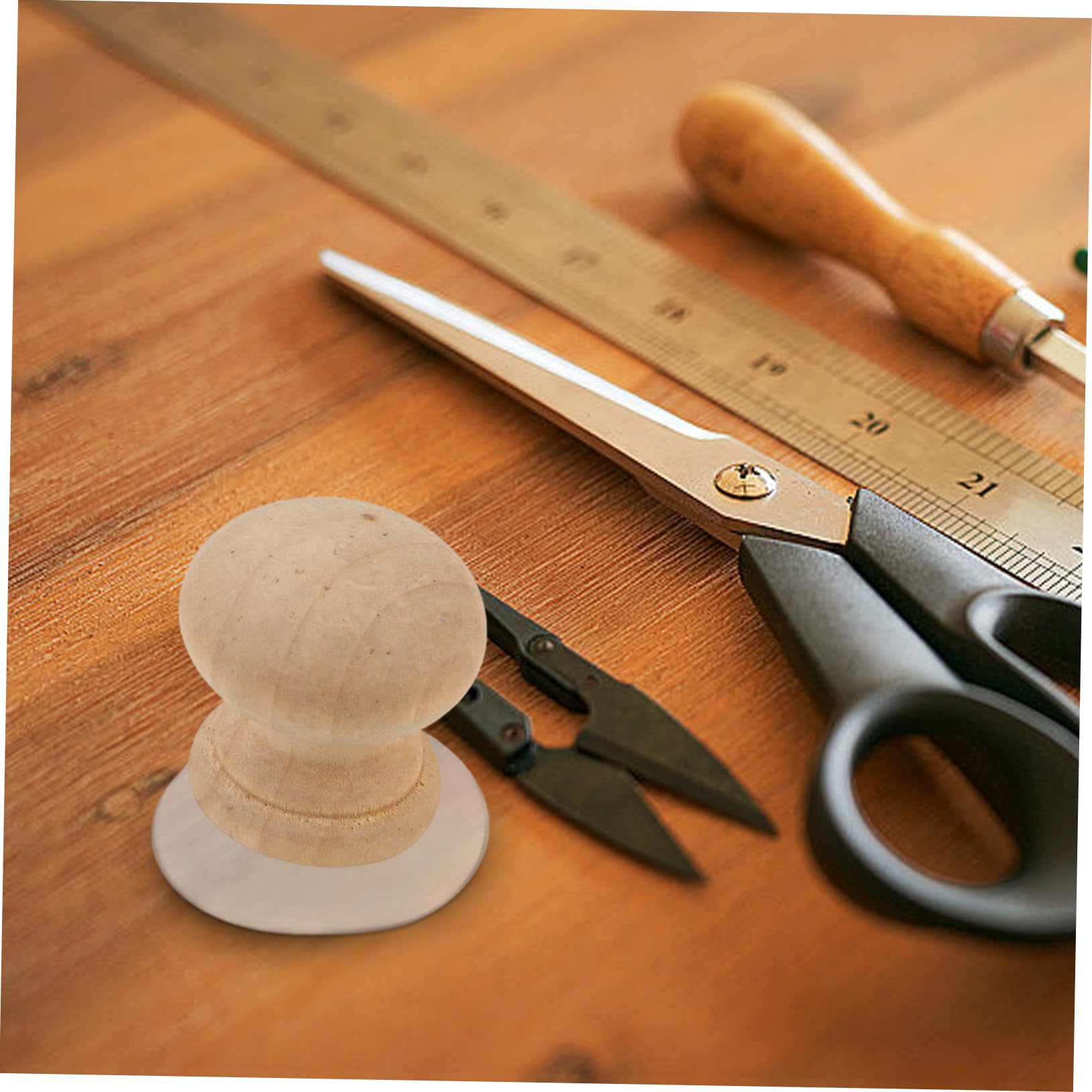 4 Piezas Regla De Succión Herramientas De Regla Herramienta De Acolchado Suministros Para Acolchar Herramientas Para Acolchar Beige Madera NUOBESTY