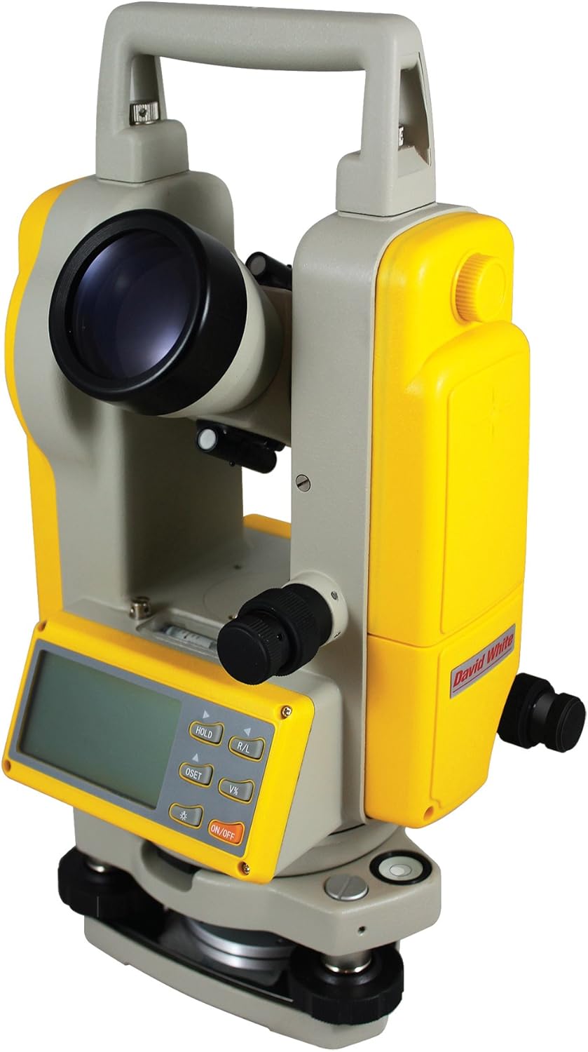 David White DT8-05LS 5-Sec. Laser Sight Digital Theodolite, with Optical Plummet
