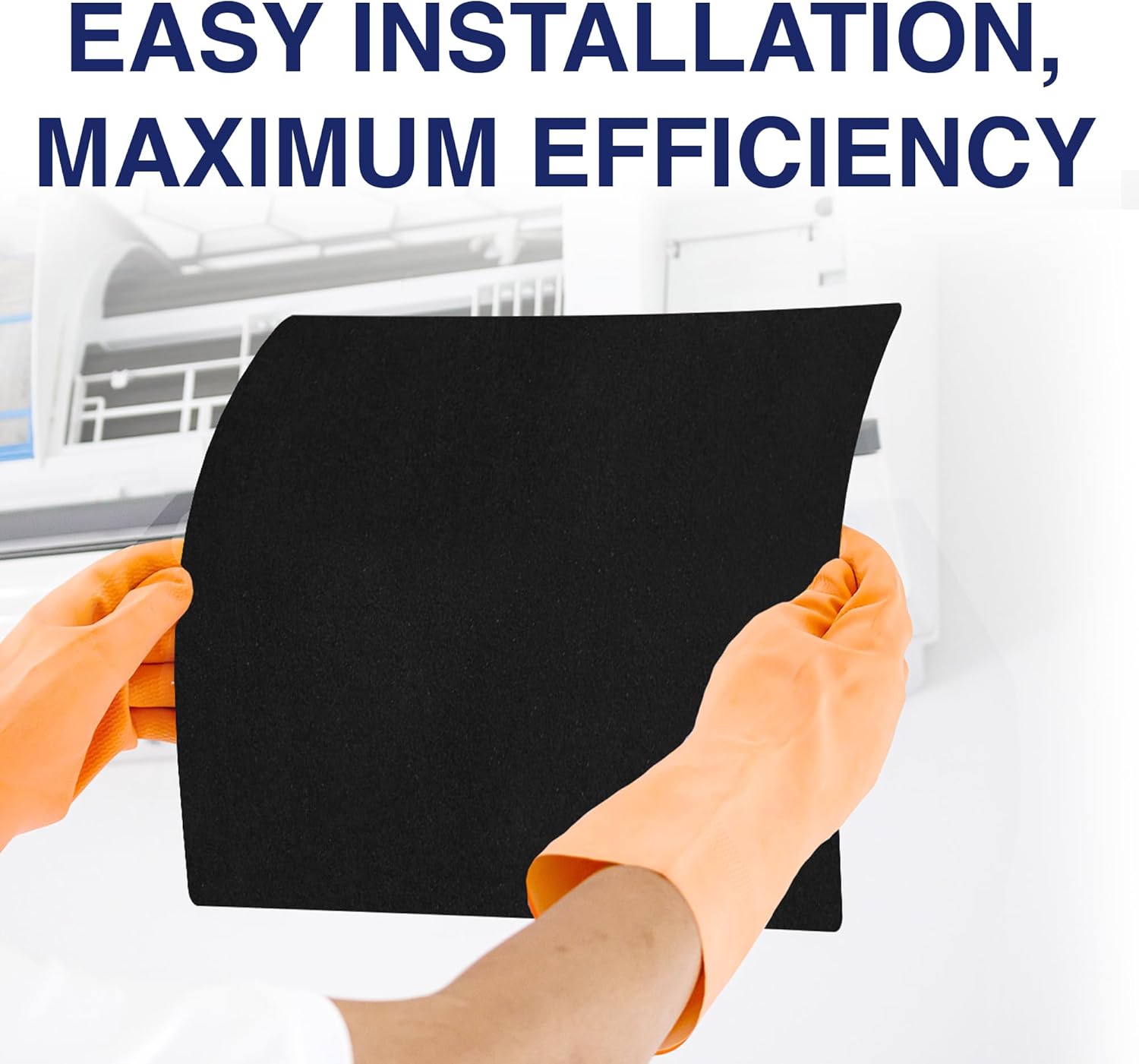 1/2" Thick Universal Cut-to-Fit Carbon Pre-Filter Pad - 16" x 50" - Compatible with Air Purifier, Air Conditioner, Refrigerator, Furnace, Dehumidifier, Made in USA