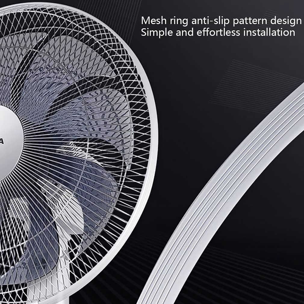 Stand Floor Silence Oscillating Fan 60 Watts, 3 Speeds with Remote Built-in for BedroomAdjustable Height and Tilt