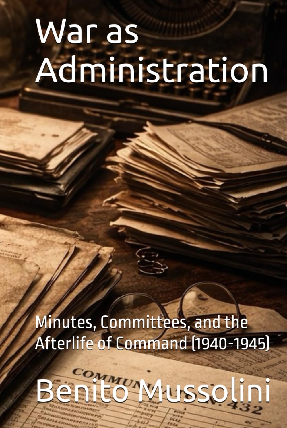 War as Administration: Minutes, Committees, and the Afterlife of Command (1940-1945) (Mussolini: Philosophy of Command (1901-1944))
