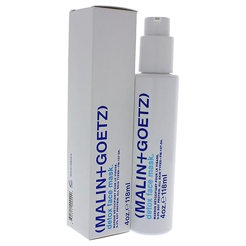 Malin + Goetz Máscara facial desintoxicante, mascarilla oxigenante de 5 minutos, natural, suave, eficaz en todo tipo de piel. Vitaminas E y C,