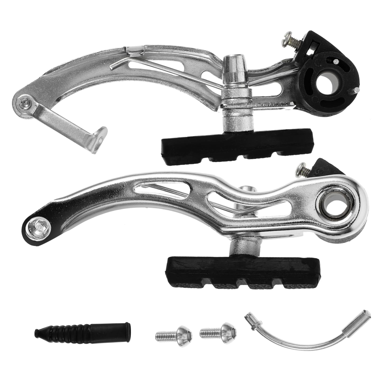 Mipcase Universal Bike Brake Calipers Aluminum Alloy Disc Brake Kit for Mountain Road Bikes Quiet Pads