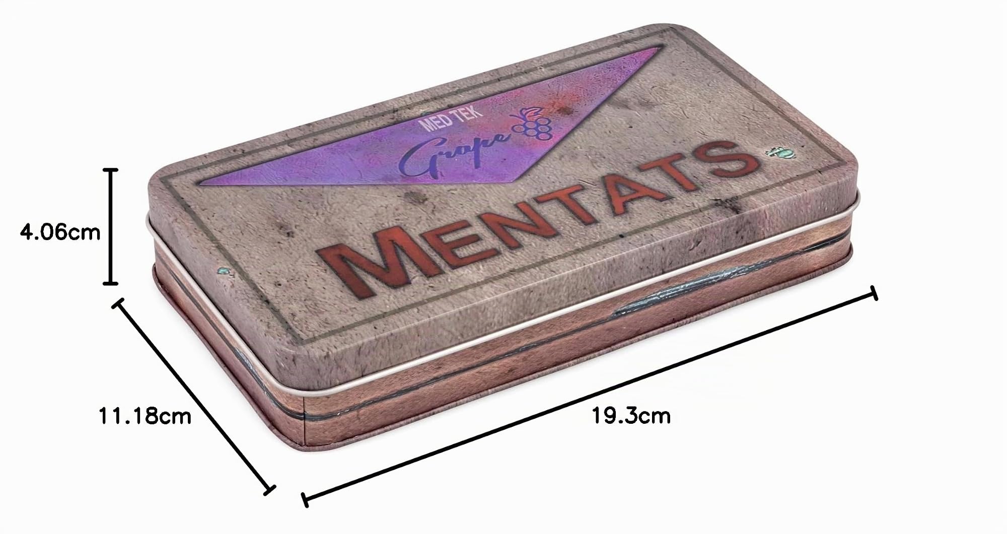 Toynk Fallout Mentats Boîte métallique Raisin