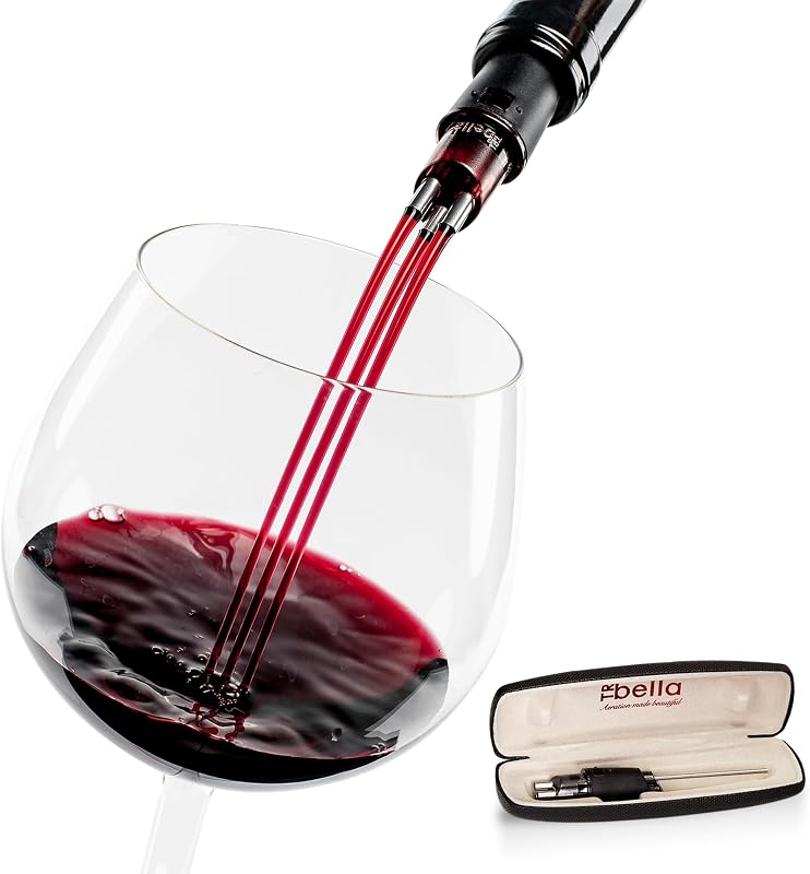 Classic Wine Aerator, Multi-Stream Wine Aeration 3 Stainless Steel Spouts | Valentines Day Gifts for Wine Lovers, Enhances Flavor & Aroma, Premium Gift Case, Easy Pour, Wine Gifts for Women