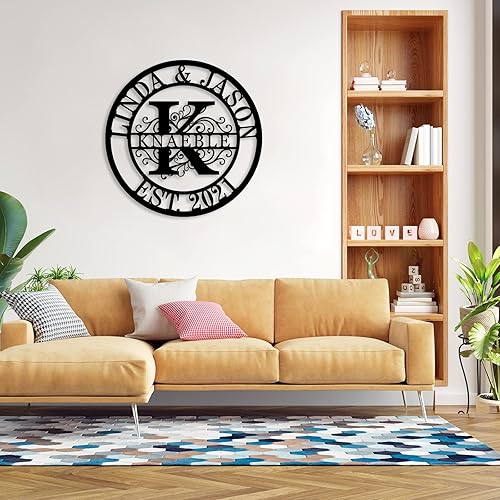 Miniatura 9 de Metal Name Signs Personalized,Custom Family Name Sign, Last Name Sign, Established Family Signs, Custom Name Signs, Family Sign For Wall, Metal Wall