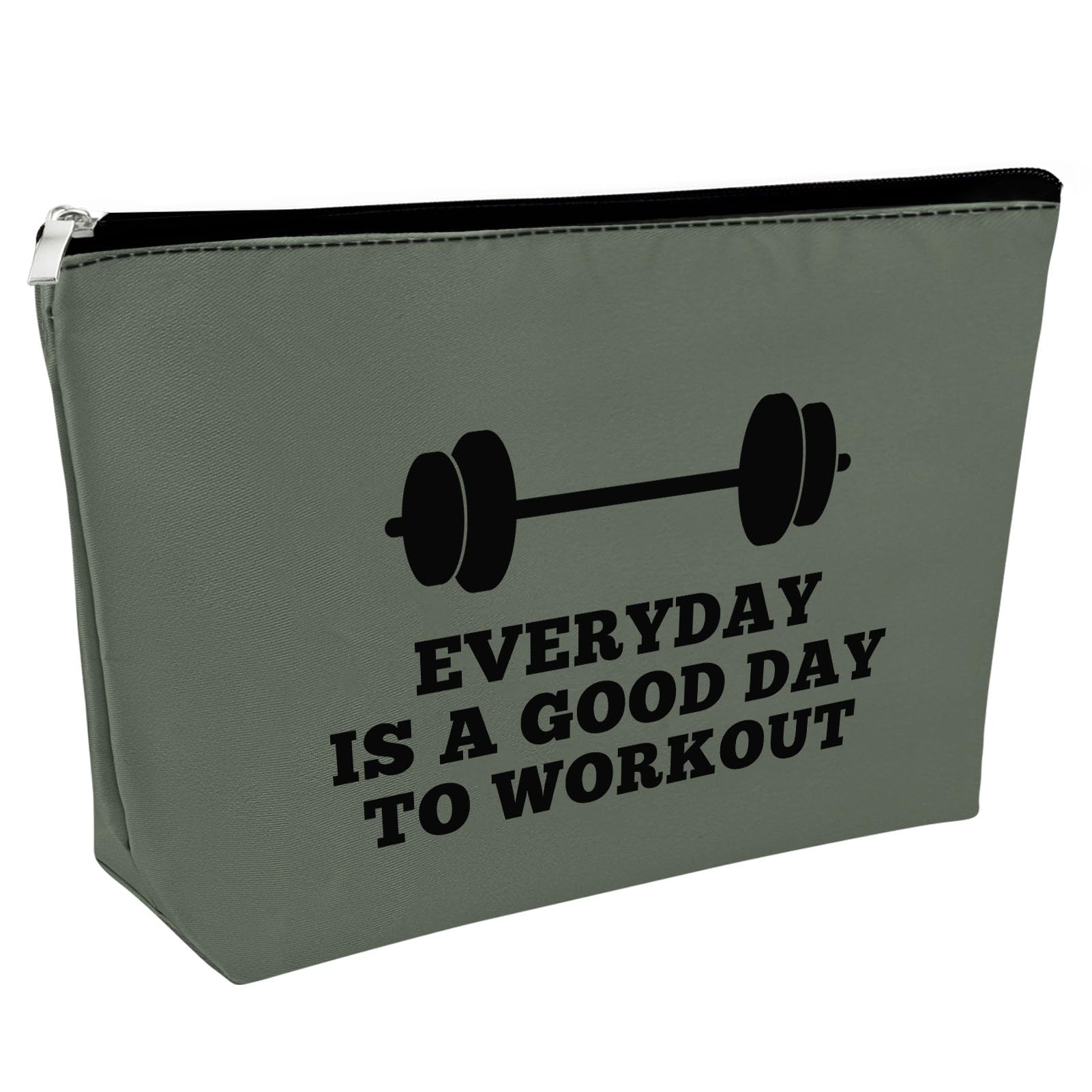 Workout Gift for Women Makeup Bag Weightlifting Fitness Gift Trainer Bodybuilding Gift Dumbbell Cosmetic Bag Inspirational Gift for Sister Friends