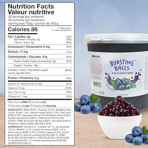 Miniatura 9 de Popping Boba Perlas que estallan Perlas para té bebida y decoración de postres Fresa Mango Arándanos Maracuyá Perlas saborizadas para té con