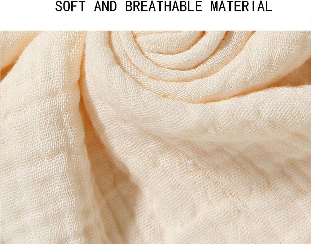 Cotton Security Blanket for Baby Boys and Girls,Cream Goose Soft Baby Loveys Muslin Cotton Blanket, Breathable Security Blanket Great - Image 4