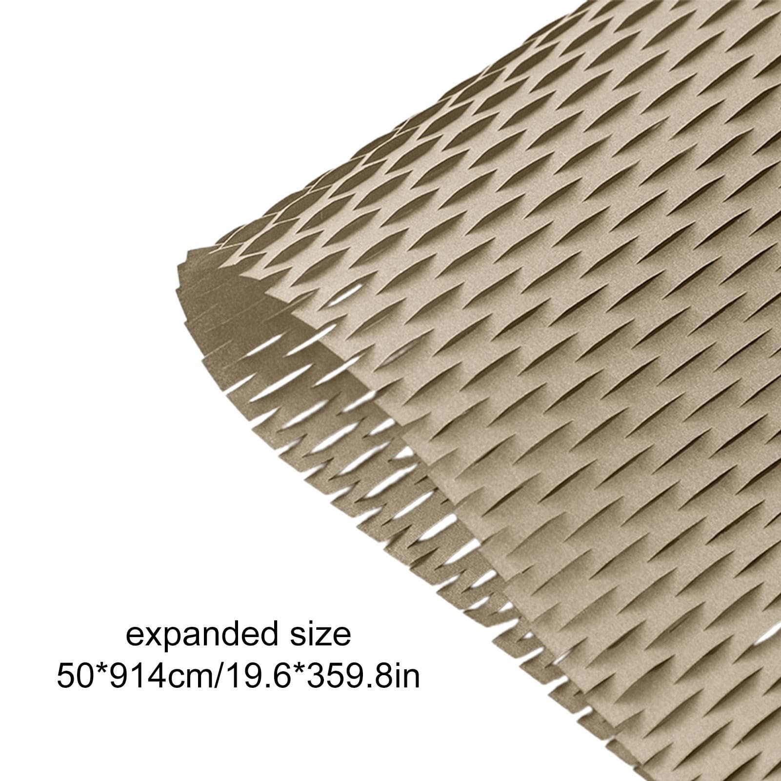 Honeycomb Packing Paper - Recyclable Moving Wrap | Recyclable Shipping Paper | Honeycomb Paper | Moving Supplies Wrapping Protective Roll | Packaging Craft Flower Wrap Paper For Mailing Storage