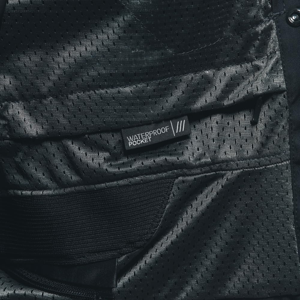 Dainese - Air Frame 3 Tex Jacket, Giacca da Moto Estiva in Tessuto, con Fodera Antivento, Nero, 48