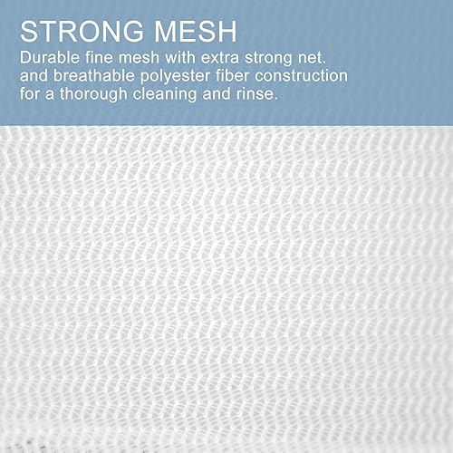 Miniatura 7 de Muchfun 3 bolsas duraderas de malla fina para ropa delicada (1L, 1M, 1S)