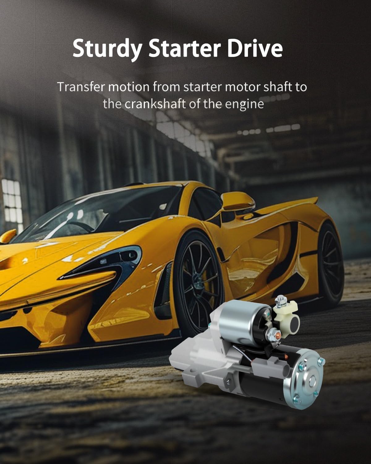 OCPTY starter motor 17598 Compatible for Mazda 3 2010-2013, 5 2012-2013, 6 2011-2013, CX-7 2011-2012, L4 2.3L 2.5L, 12V 1.4KW 11 Teeth Clockwise, Replace 410-48362, L538-18-400R0B