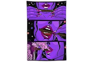 NiYoung Tapestry for Men: Trippy Smoke Tapestry Wall Hanging