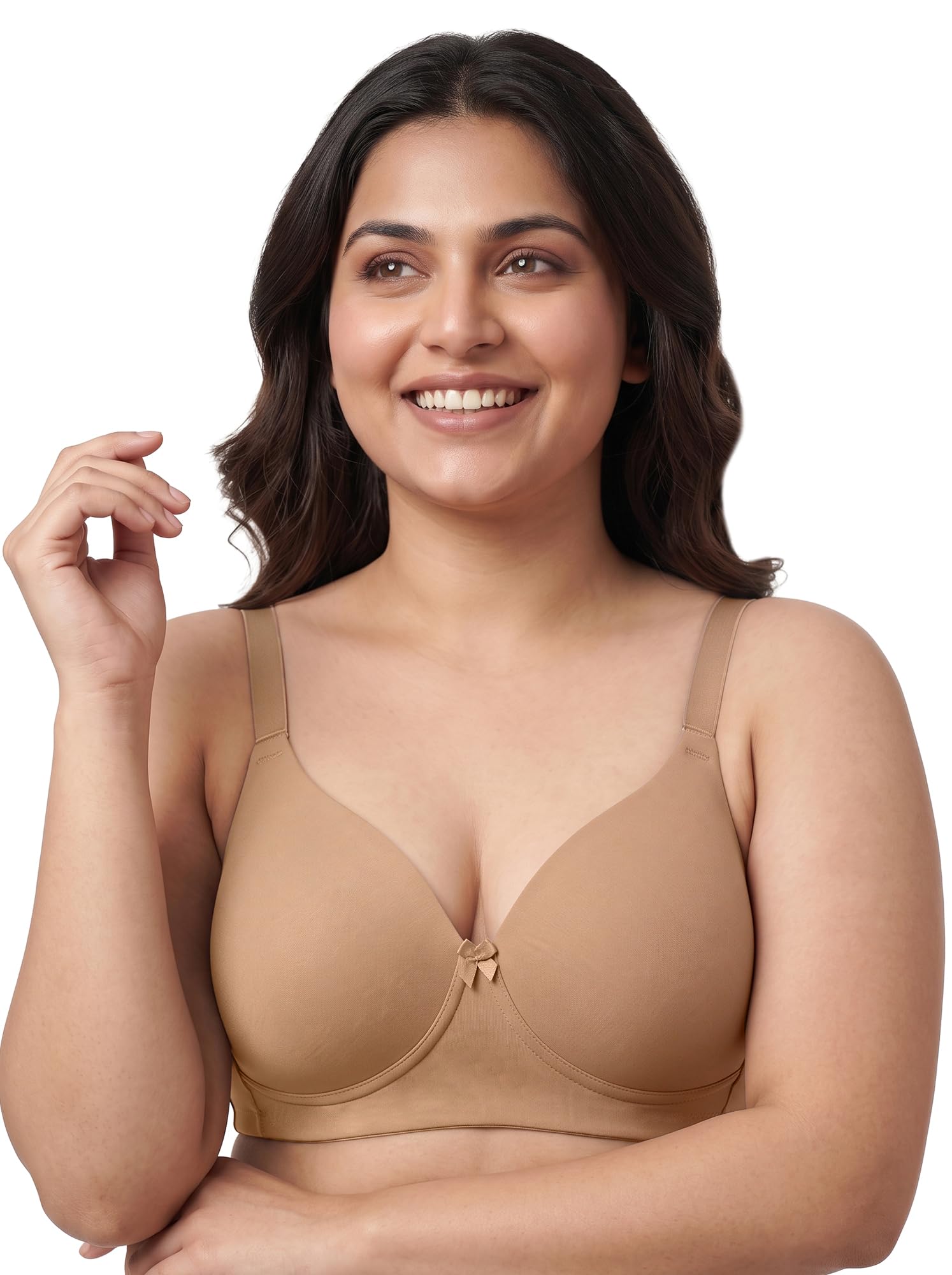 Cotton Lightly Padded Full Coverage Everyday Bonded Bra-image-6
