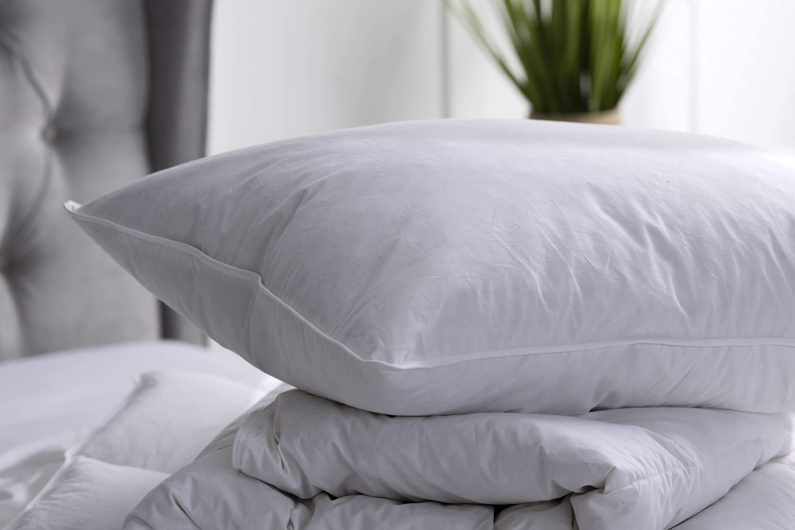 Belledorm White Luxury Duck Down & Feather Standard Pillow - Hotel Suite