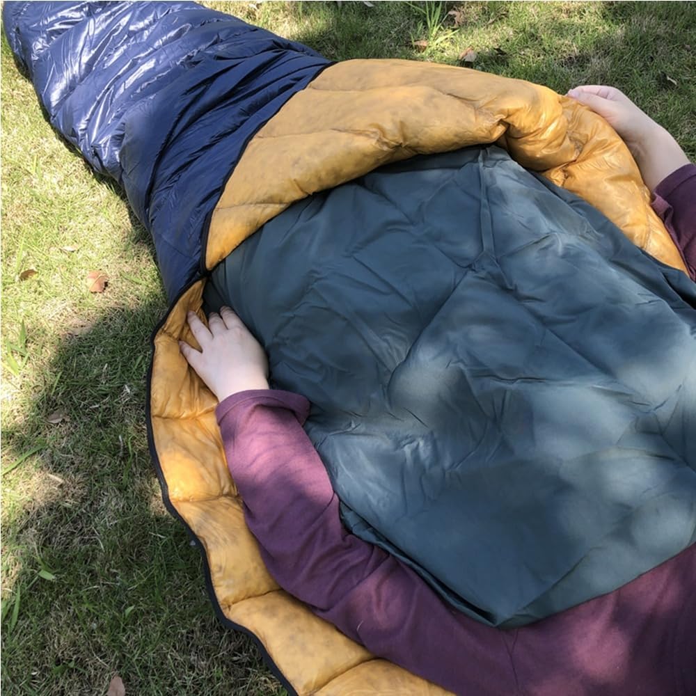 Mummy Shape Sleeping Bag Liner for Camping and Hotel Use with 210x83cm Size and 200g Ultralight Design