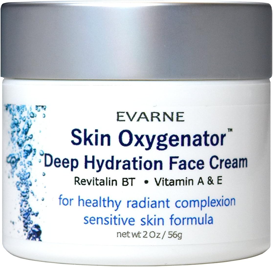 Evarne Skin Oxygenator Deep Hydration Face Cream, Sensitive Skin Formula.